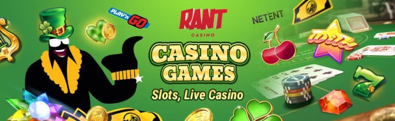 rant casino offers different casino games like slots, ألعاب الكازينو في الوقت الحقيقي مثل لعبة ورق, القمار وشعار الروليت