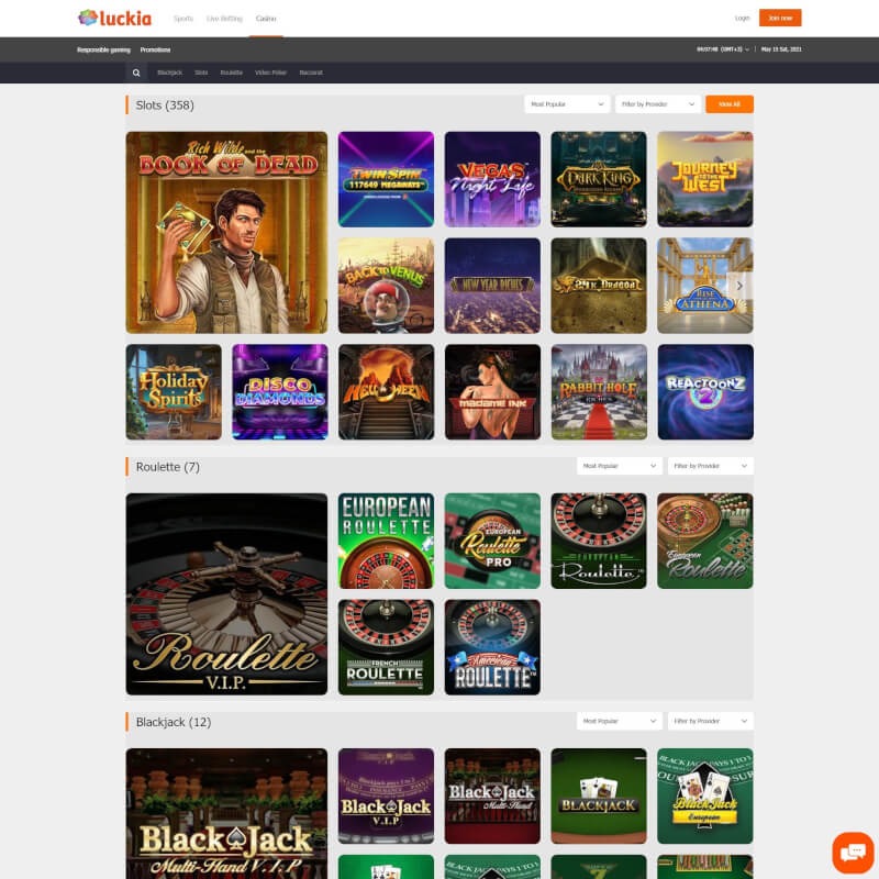Luckia Casino screenshot 1
