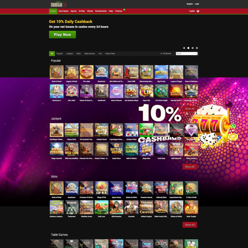 PlayShangriLa Casino screenshot 1